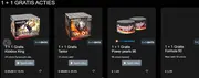 1 + 1 gratis acties