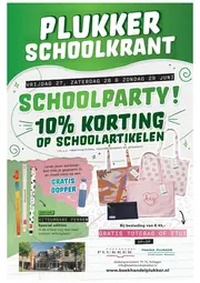 10% korting op schoolartikelen