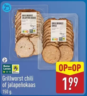 GE - Grillworst chili of jalapenokaas