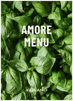 Amore Menu