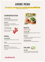 Amore Menu
