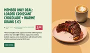 Champignonsteak met frites & salade small €9,95
