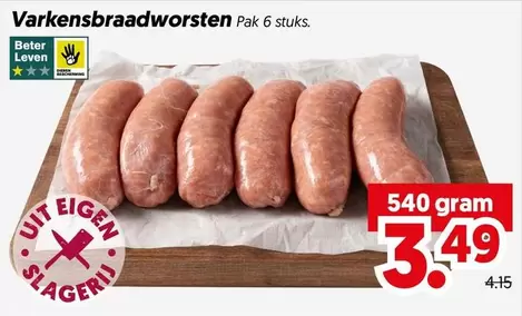 Varkensbraadworsten