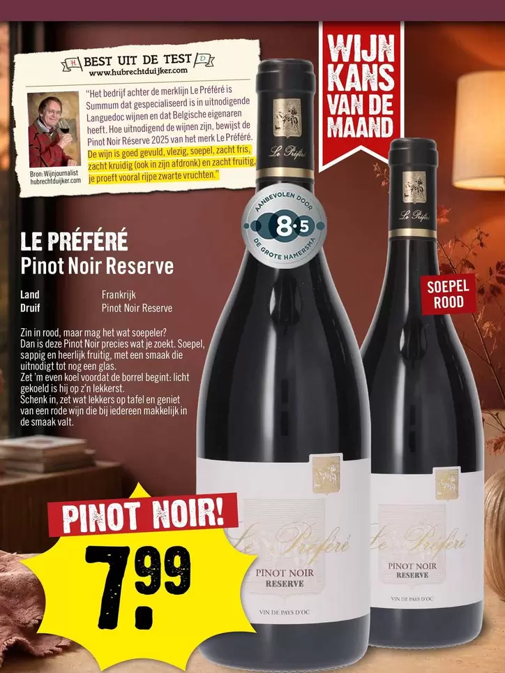 Best - Le Préféré Pinot Noir Reserve