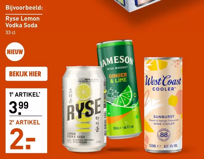 Jameson - Ryse Lemon Vodka Soda