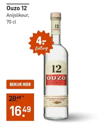 Ouzo 12 Anijs likeur