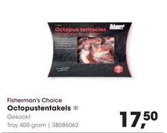 Octopus tentacles cooked and deep-frozen