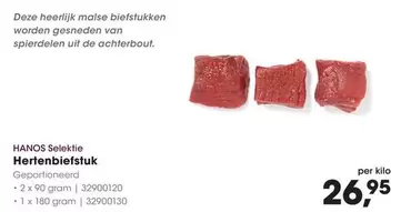 De - Hertenbiefstuk Geportioneerd