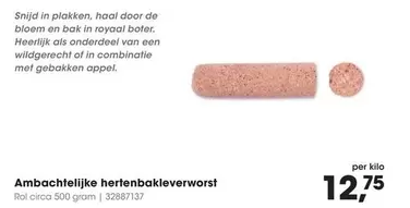 De - Ambachtelijke hertenbakleverworst