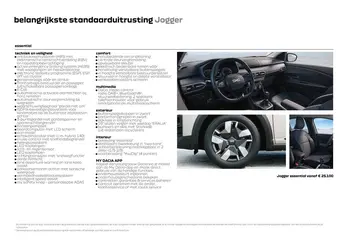 Jogger prijslijst