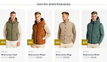 Nieuwe bodywarmers