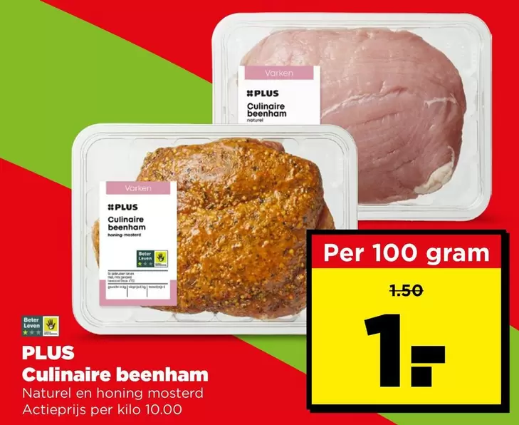 Culinare beenham Naturel en honing mosterd