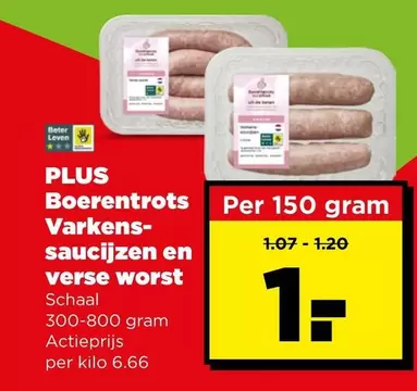 Boerentrots Varkens- sauzijzen en verse worst