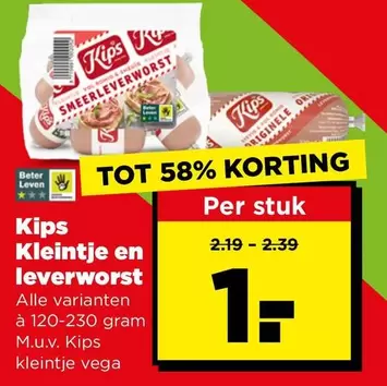 Kips -  Kleintje en leverworst