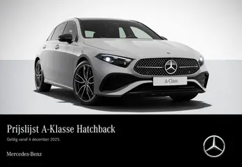 Prijslijst A-Klasse Hatchback