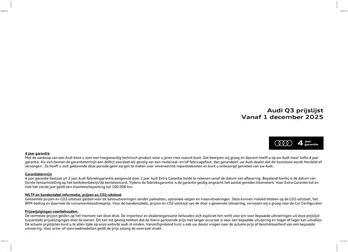 Prijslijst Audi Q3 2512a