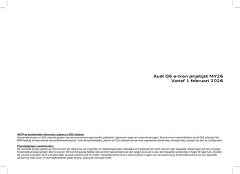 Prijslijst Audi Q6 e tron 2512a