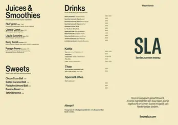 Sla Lente zomer menu